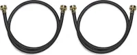 4' Black Washer Inlet Hoses 1050 PSI - 2 Pack