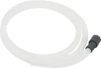Dishwasher Drain Hose Extension, White-colored, with 6' flexible corrugated plastic hose for tall tub models