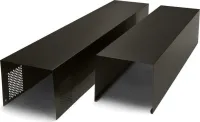 Wall Hood Chimney Extension Kit - Black Stainless Steel