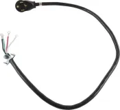 4' Electric Dryer Power Cord 4-Wire 30 Amp