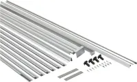 Full-Refrigerator and Up-Right Freezer Sidekick Trim Kit, Stainless Steel, used with WSZ57L18DM and WSR57R18DM models