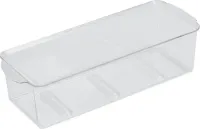 Multi-Use Refrigerator Utility Bin (3 3/4-IN H x 5 1/4-IN L x 14 1/2-IN D) - Clear