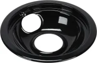 Range Electric/Cooktop 6-IN Round Drip Bowl (Single-Pack) - Black for Non-Hinged, 2-Wire Plug Cooking Elements