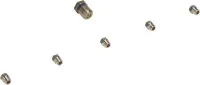 Gas Dryer Conversion Kit, Brass-colored, with pin blocks - 25K and 25M valve, and 7-orifice burner