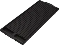 Range Grill Kit - Black with Non-Stick Surface Cast Aluminum and 2-Divided Grease wells (1 1/8-IN H X 7 3/4-IN W X 19 3/4-IN D)