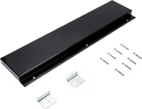 Slide-in Range Backsplash, Black, Size: 6