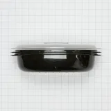 KitchenAid Universal Steaming Container for Standard Size Microwave Ovens - Black (Includes See-through Lid, Steamer Basket, and Bottom Piece)