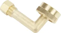 Dishwasher Brass Gooseneck Fitting 90 degree Lead Free
