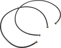 6' Black braided washer fill hoses - 2 pack