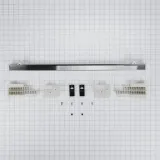 27" Combination Wall Range Flush Installation Trim Kit, Stainless Steel