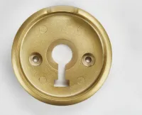 3-IN D Single Bezel for Rise-Style Commercial Range and Rangetop Burner Griddle Knobs - Brass