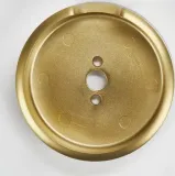 3-IN D Single Bezel for Rise-Style Commercial Range and Rangetop Burner Griddle Knobs - Brass