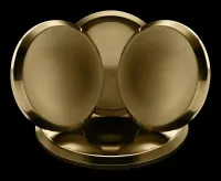 Large Burner Cap (Set of 4) for Rise and Noir-Style Commercial Range and Rangetops - Brass