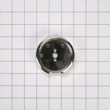 3-IN D Single Bezel for Rise-Style Commercial Range and Rangetop Griddle Knobs - Chrome
