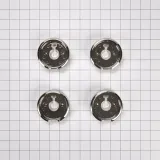 3-IN D Bezel (Set of 4) for Rise-Style Commercial Range and Rangetop Griddle Knobs - Chrome