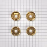 Bezel (Set of 4) for Rise-Style Commercial Range and Rangetop Knobs - Brass