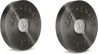 KitchenAid Commercial-Style Range Handle Medallion Kit - Black (Includes Two Medallions, Screws, and One 1/8-IN Hex Wrench)