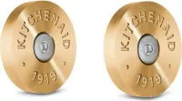 KitchenAid Commercial-Style Range Handle Medallion Kit - Gold (Includes Two Medallions, Screws, and One 1/8-IN Hex Wrench)