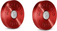 KitchenAid Commercial-Style Range Handle Medallion Kit - Red (Includes Two Medallions, Screws, and One 1/8-IN Hex Wrench)