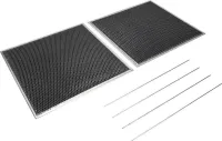 30-IN Range Hood Vent Charcoal Filter Kit - Silver (Includes Two Charcoal Filters and Two Rod-Style Clips)