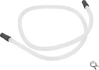 4' Transparent Washer Drain Hose with 1 clamp that fits WCD3090JW, WCD5090JW, YWCD3090JW