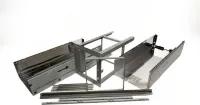 36" Range Hood Chimney Extension Kit, Stainless Steel, compatible model JVI0636LS, for ceilings between 8-7/8' to 10-1/2'
