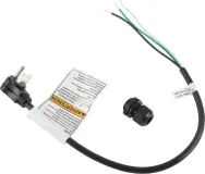 1.7' Dishwasher Power Cord 3 Wire 15 Amp Right Angle Plug