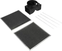 Range Hood Wall Canopy Recirculation Kit for Models WVW73UC0LS and WVW53UC0LS