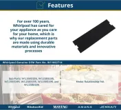 Microwave Hood Combination Charcoal Filter for WMMF5930P, KMMF330P, MMMF6030P Models (19-IN X 6.25-IN)