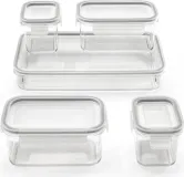 Refrigerator Prep and Store Bins for Storing Leftovers, Prep Foods, and Fresh Ingredients