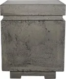 Matching square LP tank enclosure GFRC Gray