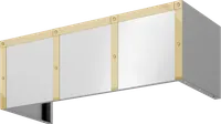 Duct Cover Banding Kit, 36in x 12in, Polished Gold