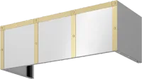 Duct Cover Banding Kit, 36in x 12in, Satin Gold