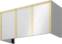Duct Cover Banding Kit, 36in x 18in, Satin Gold