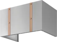Duct Cover Banding Kit, 12in, Polished Copper