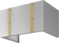 Duct Cover Banding Kit, 12in, Polished Gold