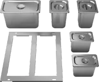 Drawer Pan Kit, 11pc, SS, PRRD24