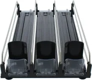 Drink Caddy, 3 Rows, Compact Coolers