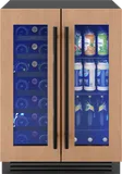 Presrv Wine & Bev Cooler, 24in UC, Panel Ready, French Door