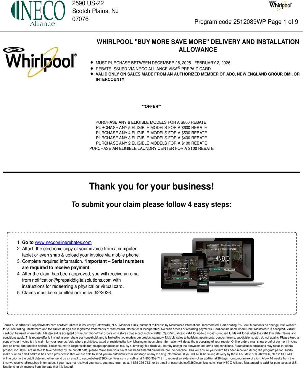 Whirlpool Buy More Save More up to $1,100