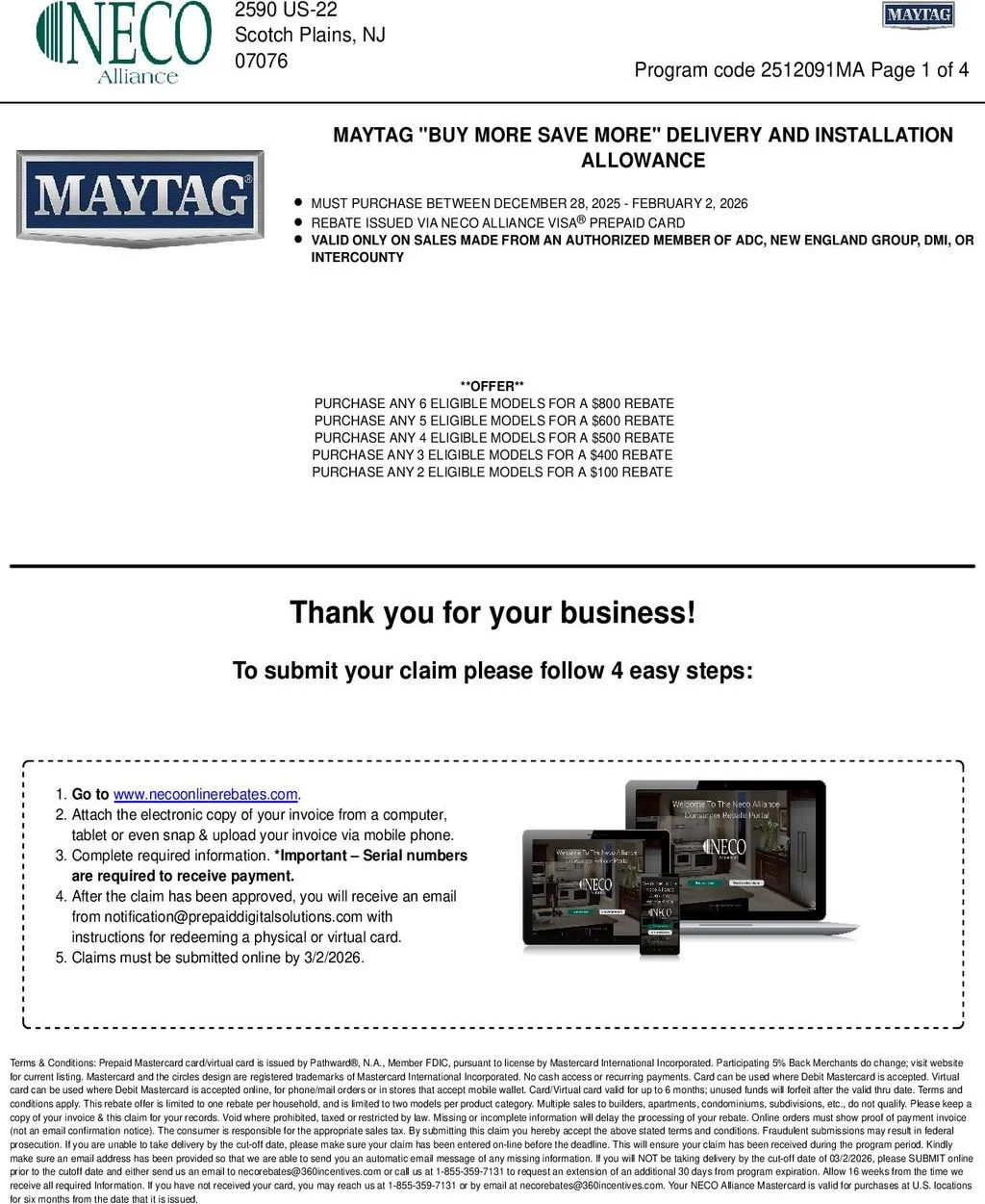 Maytag Buy More Save More up to $1,100