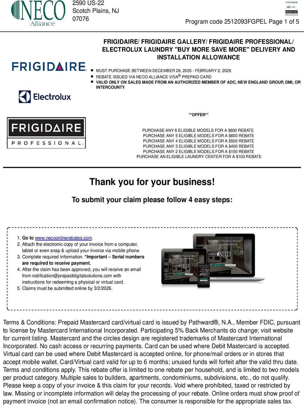 Frigidaire/Electrolux-Buy More Save More Up to $1,200