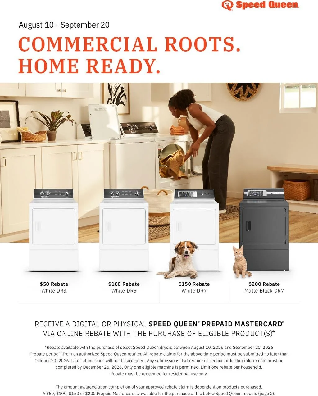 Speed Queen Commercial Roots Home Ready Rebate