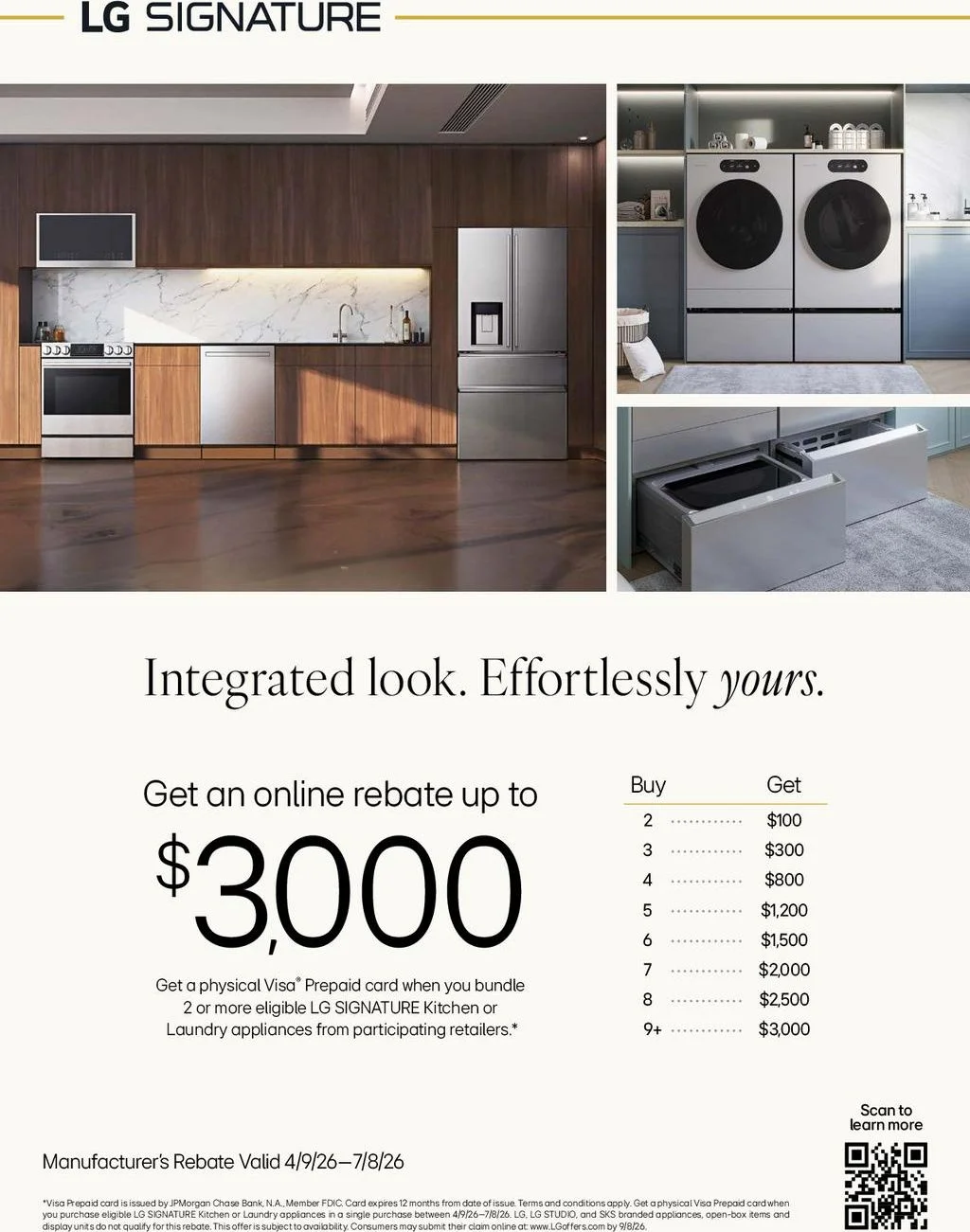 LG SIGNATURE Appliance Bundle Savings Promotion Rebate