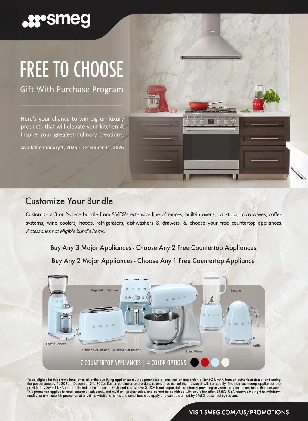 Smeg Free To Choose Rebate