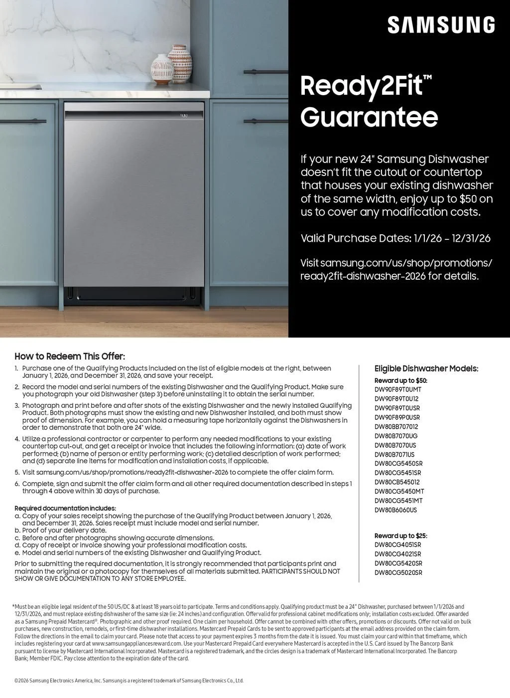 Samsung Ready2Fit Guarantee
