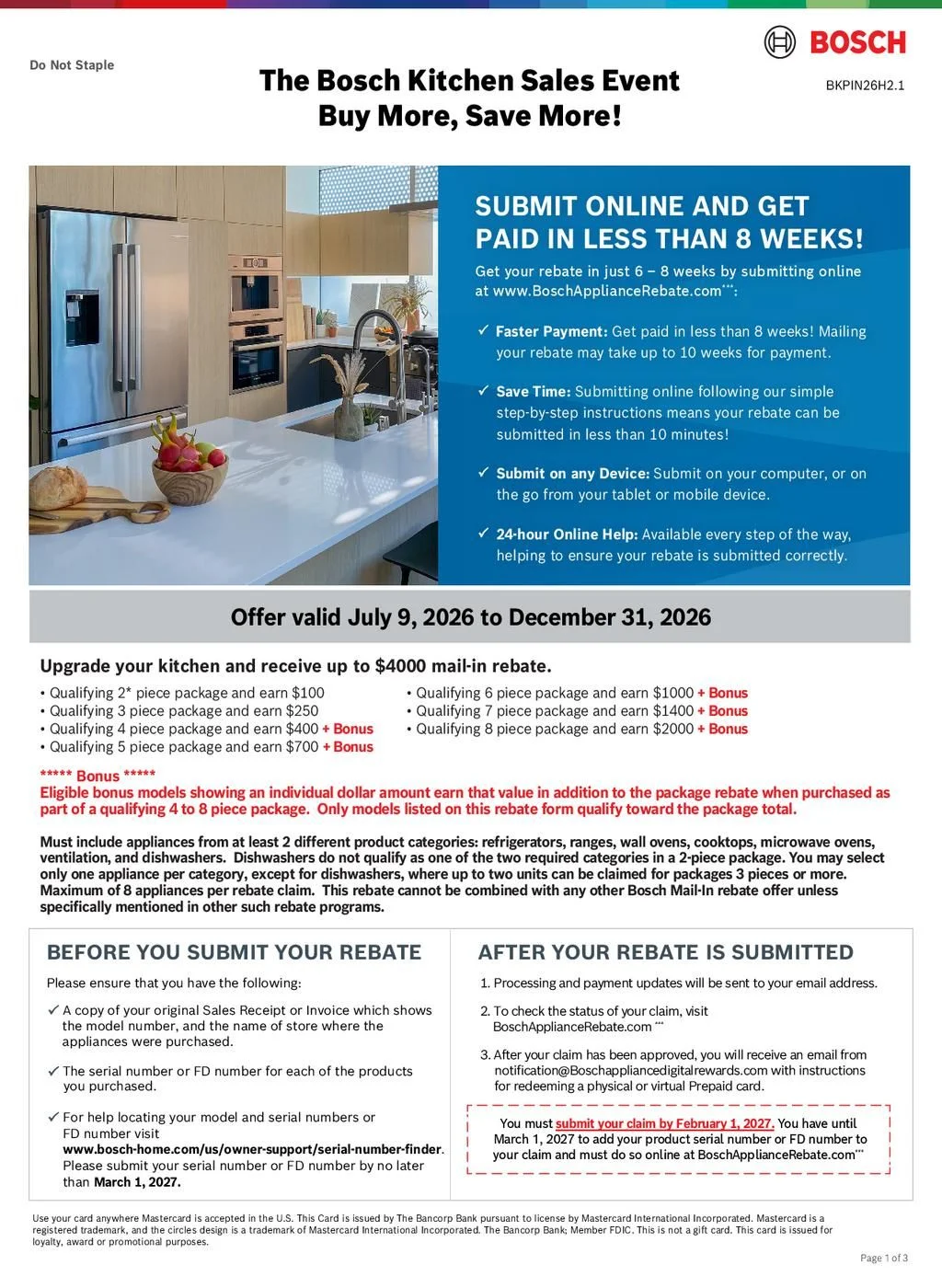 Bosch Buy More Save More Rebate