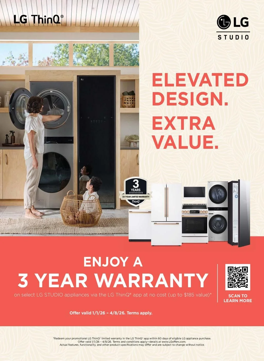 LG STUDIO ThinQ Care Warranty Promo