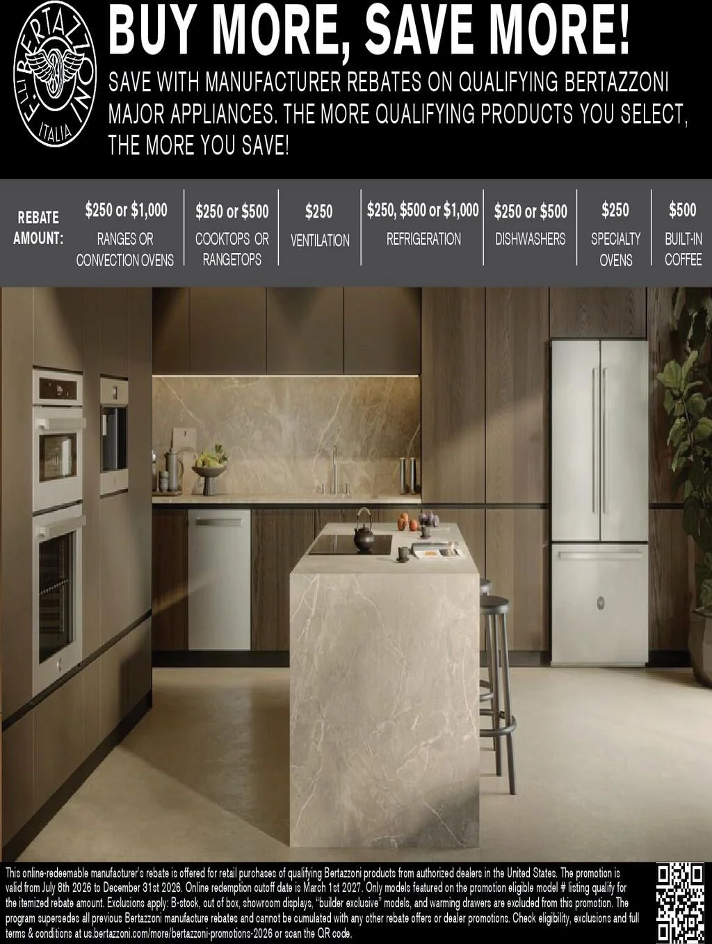 Bertazzoni Buy More Save Even More Rebate
