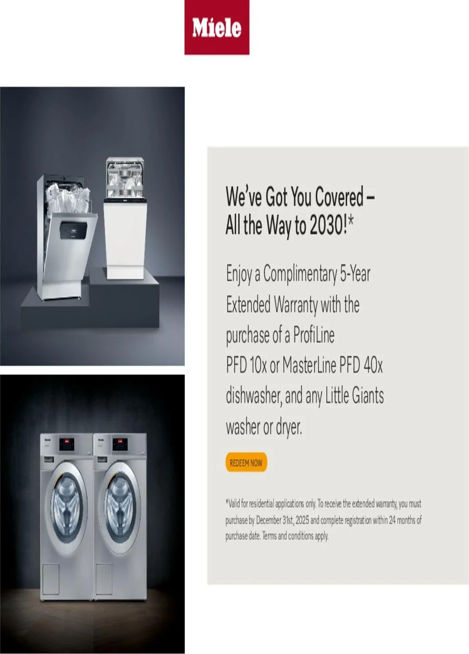 Miele Extended Warranty Rebate